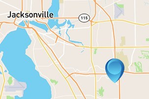 Jacksonville map